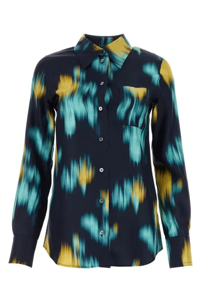 Lanvin Chemise Imprimée Pour Femme In Thunder