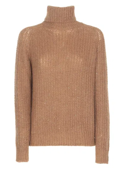 Herno Sweaters Brown In Brown