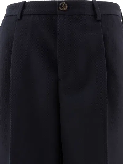 Soeur High-waisted Casual Pants In Blue