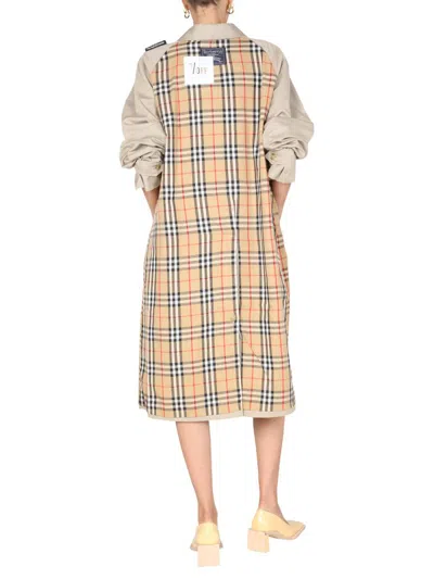 1/off Remade Burberry Trench In Multicolour