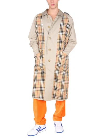 1/off Remade Burberry Trench In Multicolour