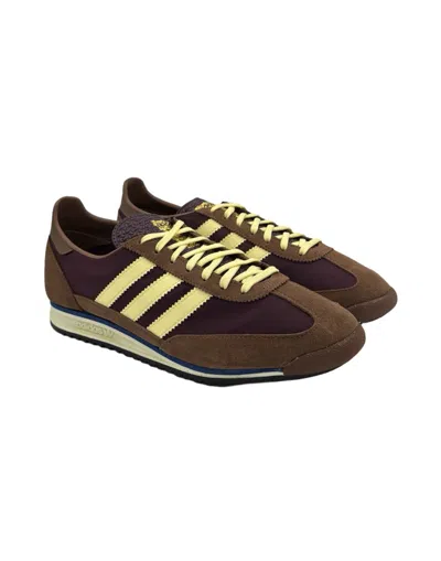Adidas Originals Sl 72 Ow Sneakers In Brown Suede And Fabric In Brown