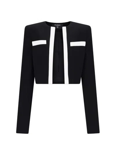 Balmain Jackets In Black