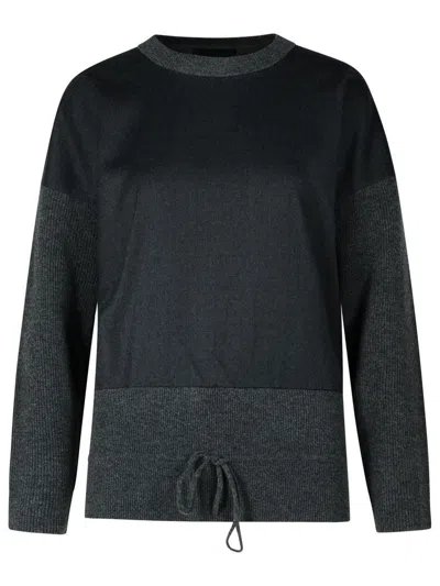 Fabiana Filippi Ribbed Sweater In Grey