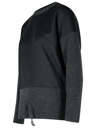 Fabiana Filippi Ribbed Sweater In Grey