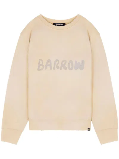 Barrow Logo-print Sweatshirt In Beige