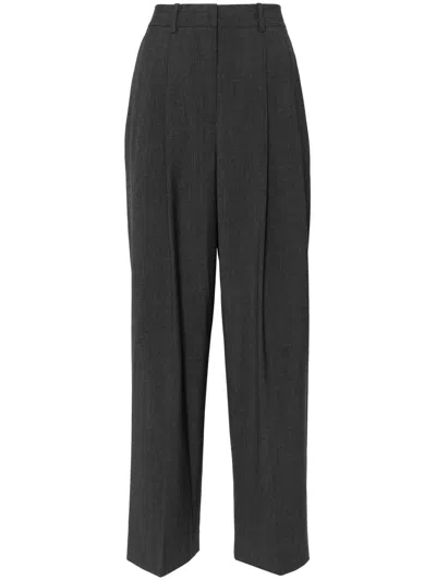 Theory Pants  Woman Color Grey In A08 Charcoal Melange