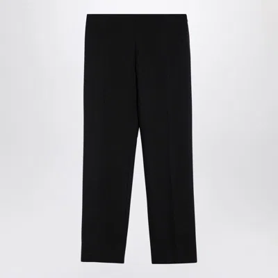 The Row Etoile Cropped Wool Pants In Black