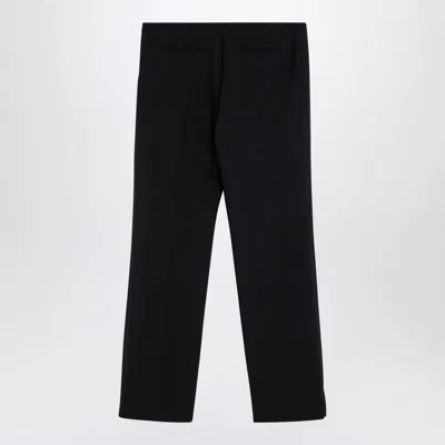 The Row Etoile Cropped Wool Pants In Black