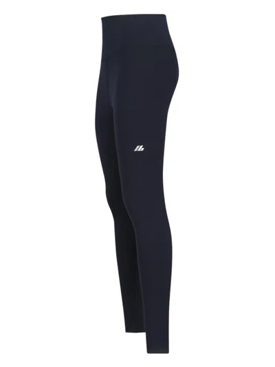 Balenciaga Black Activewear Leggings In Matt Nylon Blend In Black