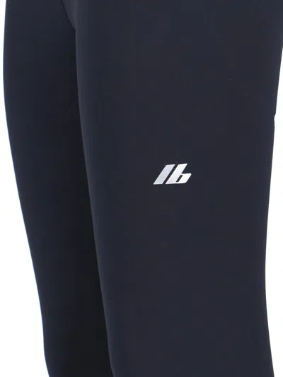 Balenciaga Black Activewear Leggings In Matt Nylon Blend In Black