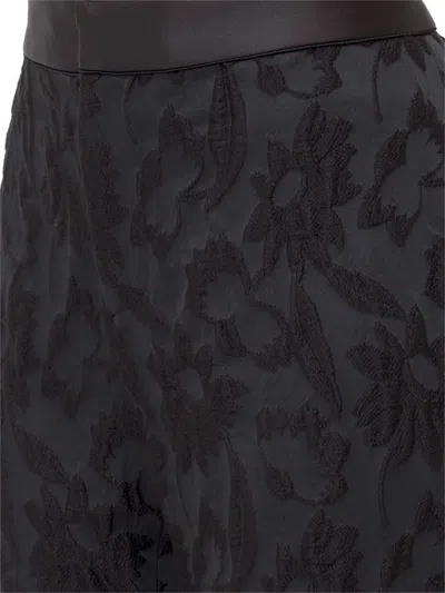 Alexis Printed Casual Trousers In Black