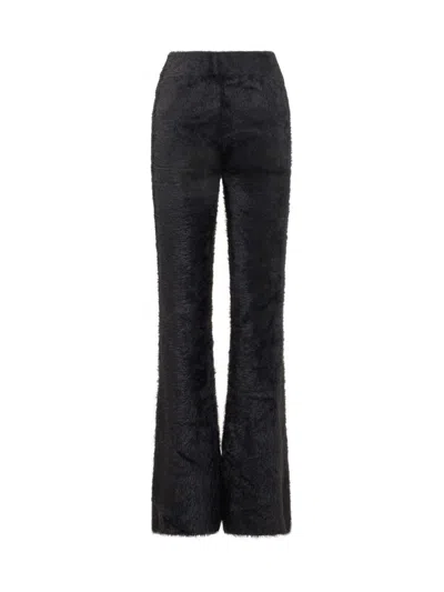 Ambush Knit Fur Pants In Black