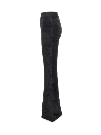 Ambush Knit Fur Pants In Black