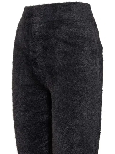 Ambush Knit Fur Pants In Black