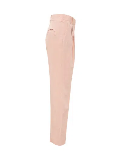 Blazé Milano Blazé Pleated Cropped Pants In Pink