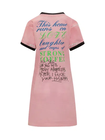 Cormio Josefine Lace-up Dress In Pink