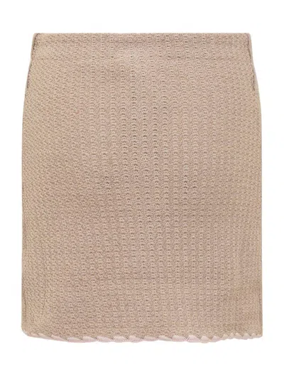 Cormio Chiara Midi Skirt In Beige