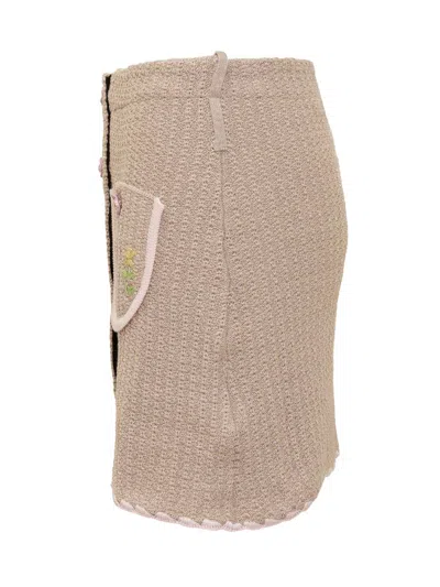 Cormio Chiara Midi Skirt In Beige
