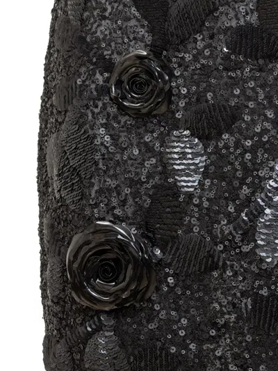 Des_phemmes Skirt With Floral Pattern In Black