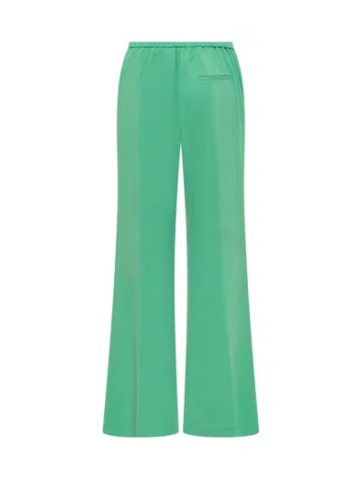 Forte Forte Stretch Crepe Trouser In Green
