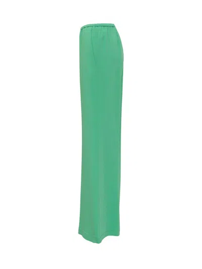 Forte Forte Stretch Crepe Trouser In Green