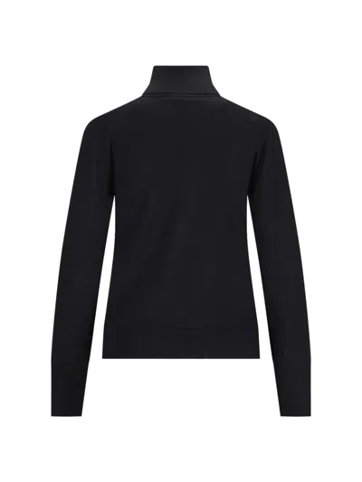 Filippa K Ribbed Turtleneck Sweater Long Sleeves In Black