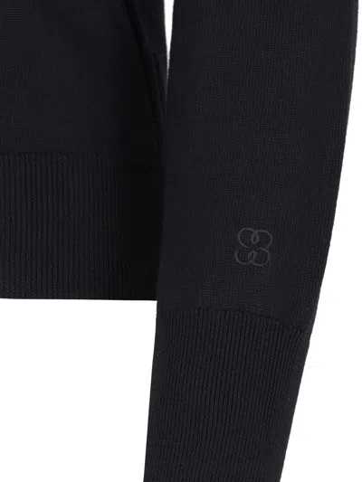 Filippa K Ribbed Turtleneck Sweater Long Sleeves In Black