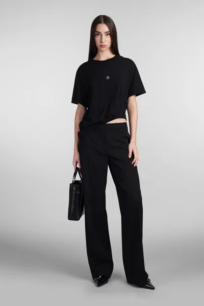 Givenchy 4g Logo Crewneck T-shirt In Black