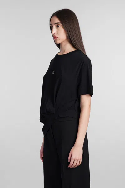Givenchy 4g Logo Crewneck T-shirt In Black