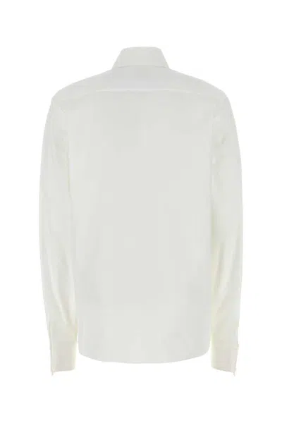 Saint Laurent Camicia In Popeline Bianco  Donna In White