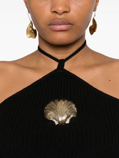 Giuseppe Di Morabito Seashell-brooch Sweater In Black