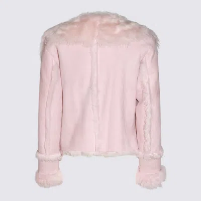 SALVATORE SANTORO SALVATORE SANTORO PINK LEATHER JACKET 