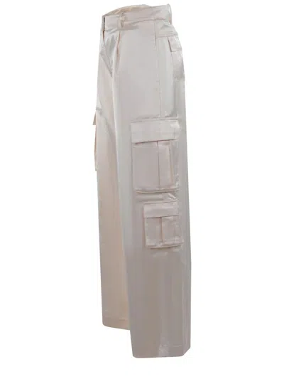 Self-portrait Cargo Pants In Beige
