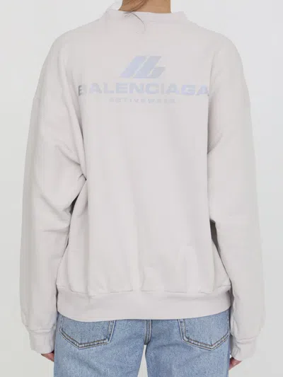 Balenciaga Activewear Sweatshirt In White