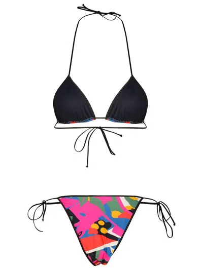 Reina Olga Sleeveless Swimsuit In Multicolor