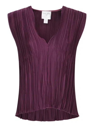 Forte Forte V-neck Blouse In Red