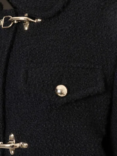 Fay 3-hook Wool Jacket In Black