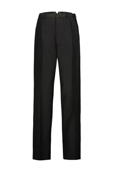 Maison Margiela Wool Trousers In Black