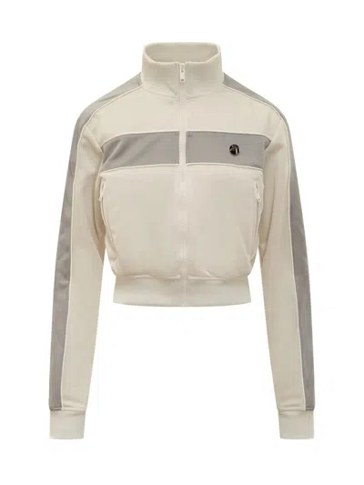 Ambush Off-white Cropped Track Jacket In Beige