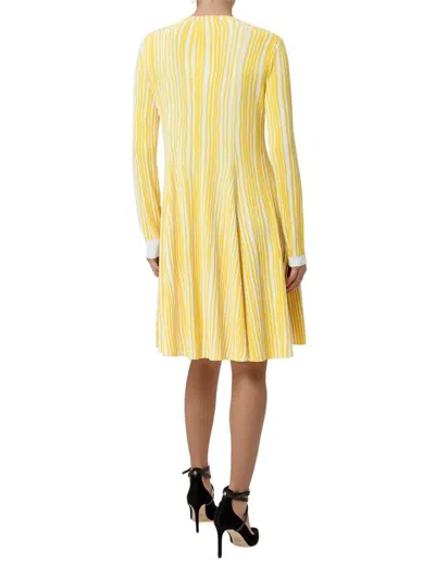 Calvin Klein Dress With Insets In Yellow