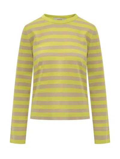 Jucca Striped Longsleeves In Green