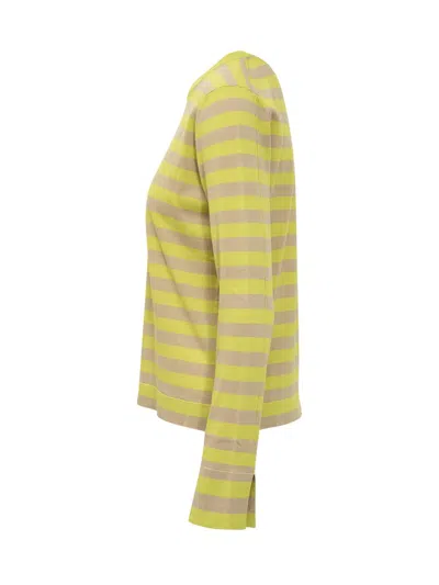 Jucca Striped Longsleeves In Green