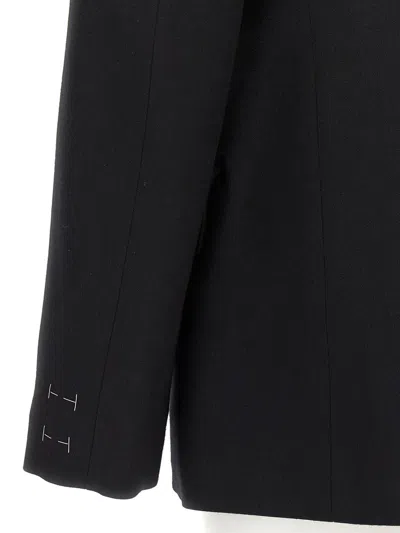 Maison Margiela Double-breasted Blazer Blazer And Suits Black In Black