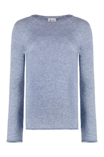 The (alphabet) The (knit) - Silk-cashmere Blend Pullover In Blue