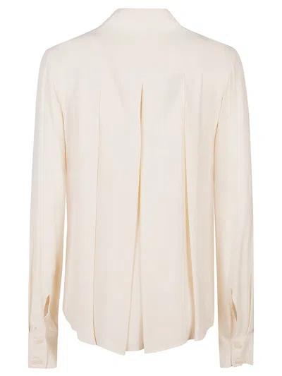 Patrizia Pepe Pleated-detail Shirt In White