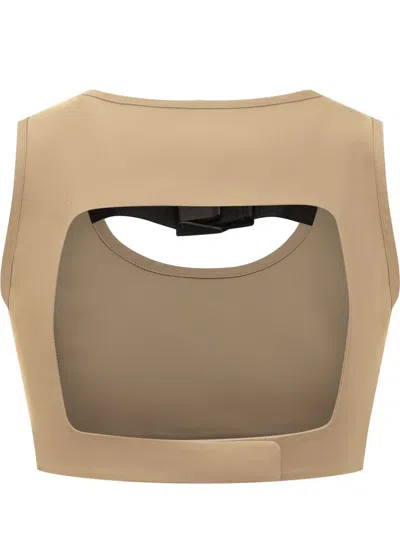 Ambush Sponge Sports Bra In Beige