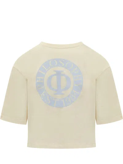 Philosophy Di Lorenzo Serafini Logo-print T-shirt In Yellow