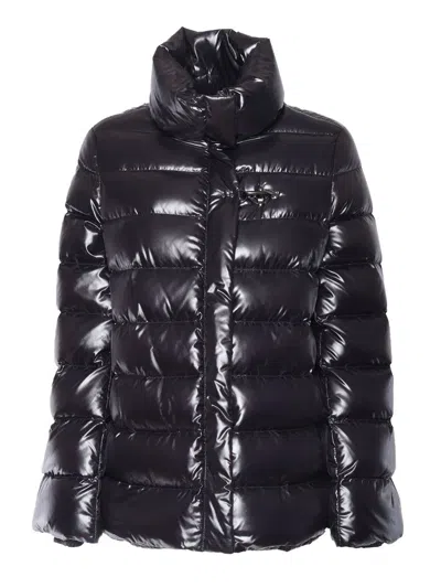 Fay Cape In Black Lightweight Nylon In Black