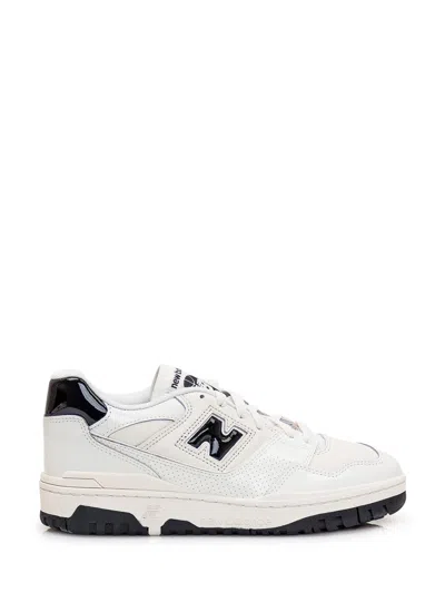 New Balance 550 Sneakers In White With Black Detail In White